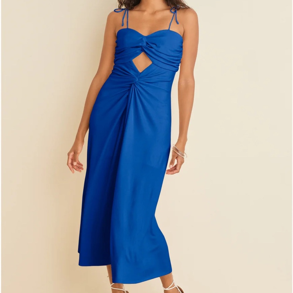 Ruched Cutout Maxi Dress